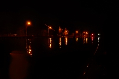 Der Kanal bei Nacht.